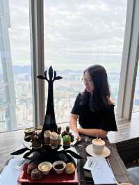 在全港最高的cafe食afternoon tea😌🌥｜Ritz Carlton Hotel🏨｜#café103