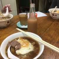 My Favourite Milk Tea & Beef Sandwish @ HK