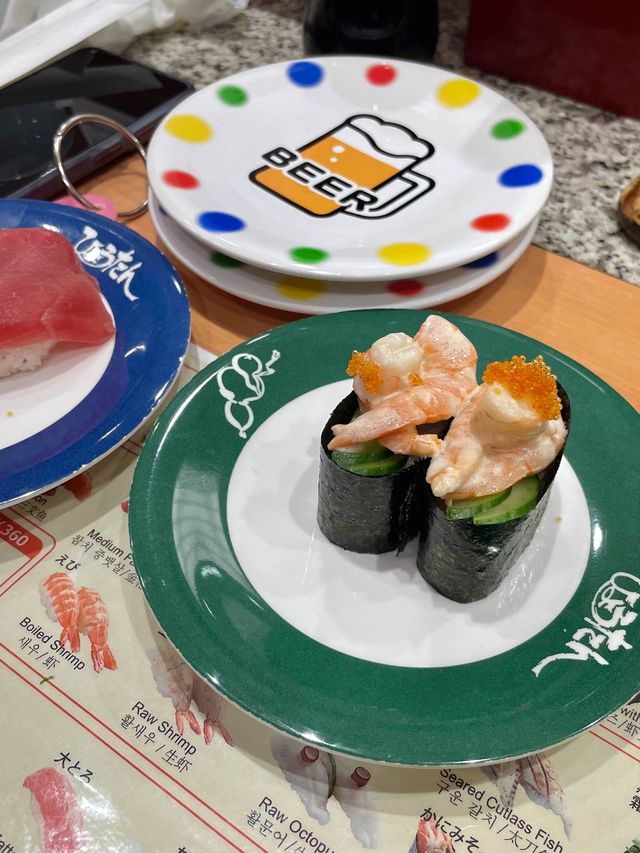 후쿠오카 가성비 스시 맛집 “효탄 회전 스시“🍣
