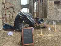 Dragons at Caerphilly Castle