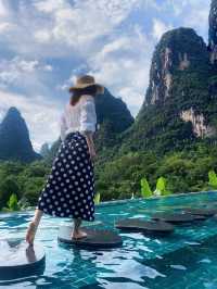 Infinity pool in Yangshuo, Guilin ⛰