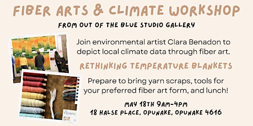 Rethinking Temperature Blankets with visiting American Artist Clara Benadon | 18 Halse Place