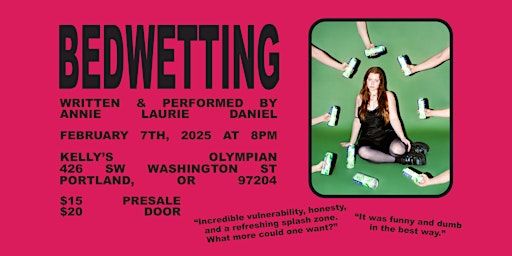 BEDWETTING by ANNIE LAURIE DANIEL | Kelly's Olympian