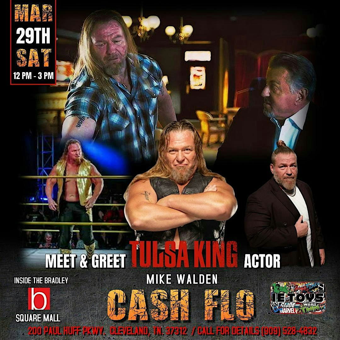 Meet Tulsa King Star BigFoot/OVW Wrestler CASH FLO | Bradley Square Mall/IE TOYS