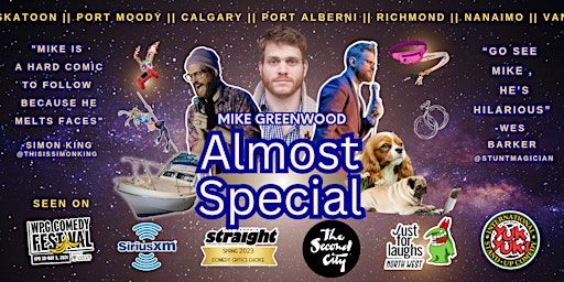 Mike Greenwood 'Almost Special' Stand Up Comedy Tour: Richmond | Ukrainian Community Society Of Ivan Franko