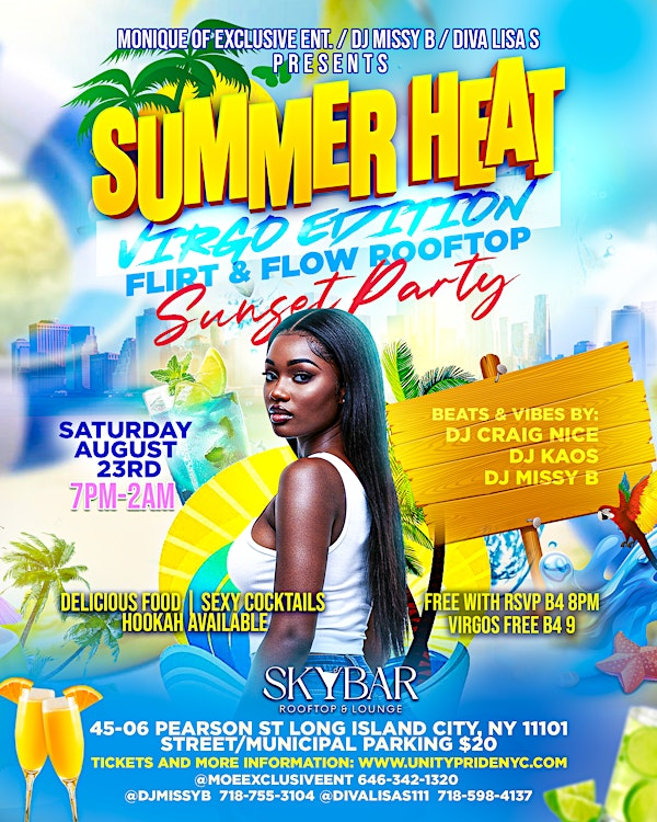 SUMMER HEAT VIRGO EDITION | Skybar Rooftop and Lounge