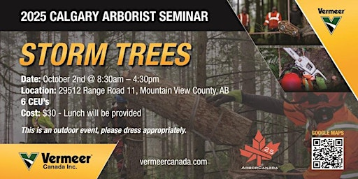 2025 Vermeer Canada (Calgary) Arborist Seminar | 29512 Range Rd 11