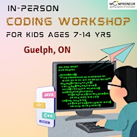 Free In-person Coding Class in  Guelph, ON  For Kids Ages 7-14 Years | Hampton Inn & Suites by Hilton Guelph