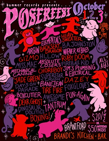 Bummer Records Presents - Poserfest | Brandi's Kitchen and Bar