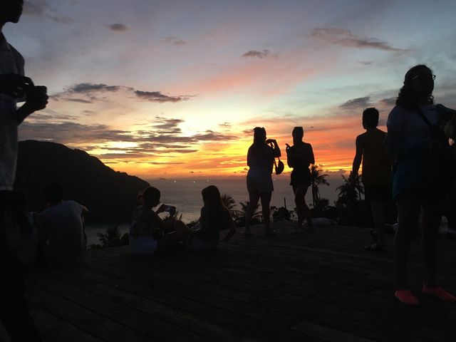 best view of the sunset in koh phi phi