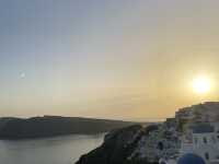 Beautiful sunset at Santorini!