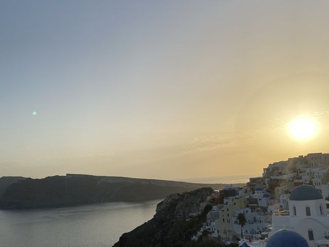 Beautiful sunset at Santorini!