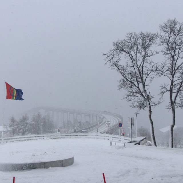 Cantilever bridge in Tromsø