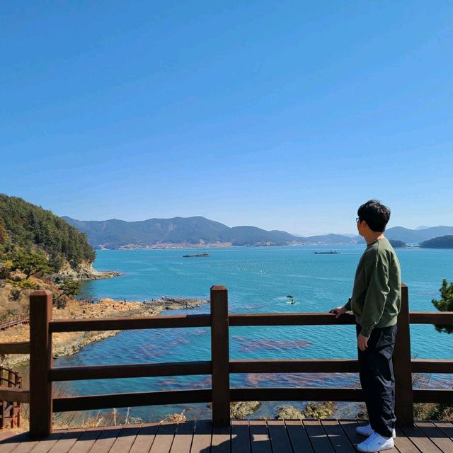 통영바다가 한눈에 보이는 이순신공원