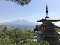 🇯🇵名信片上的風景 — 在新倉山浅間公園看紅塔富士山美景