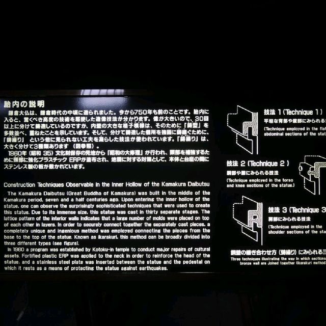 鎌倉大佛內部係點🤔