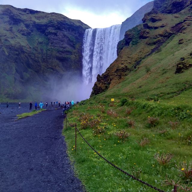 The largest waterfall in Iceland 