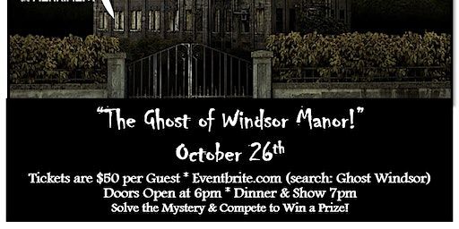 DoubleTree by Hilton Huntington Presents Murder Mystery Dinner Theatre: The Ghost of Windsor Manor! | DoubleTree by Hilton Huntington