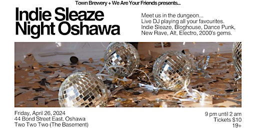 Indie Sleaze Night @ TwoTwoTwo (Bond|St Event Centre) | BOND|ST Event Centre Basement - TwoTwoTwo