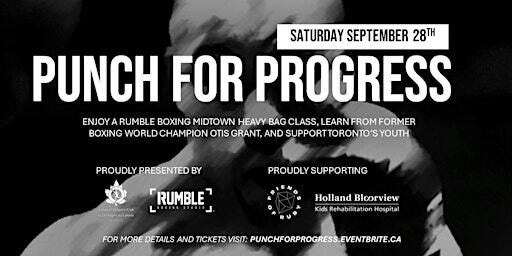 Punch for Progress: Toronto Charity Boxing Event | Rumble Boxing Studio Midtown