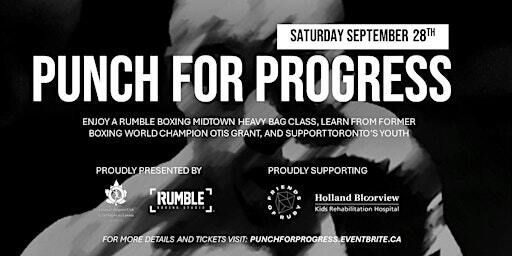Punch for Progress: Toronto Charity Boxing Event | Rumble Boxing Studio Midtown