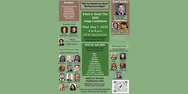 Meet & Greet The 2025 Judge Candidates | Bait-ul-Aafiyat Mosque - Ahmadiyya Muslim Community (Philly Mosque)