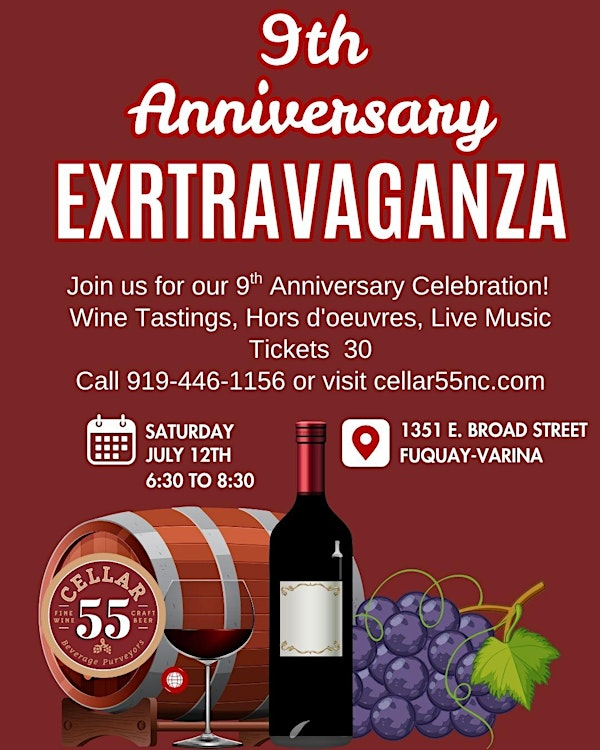 9th Anniversary Celebration | Cellar 55