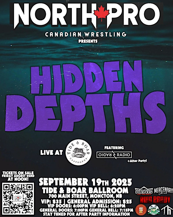NORTH PRO presents HIDDEN DEPTHS at Tide & Boar | Tide & Boar Gastropub