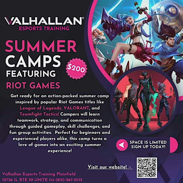 Valhallan Esports Training Riot Games Summer Camp | Valhallan Esports Training