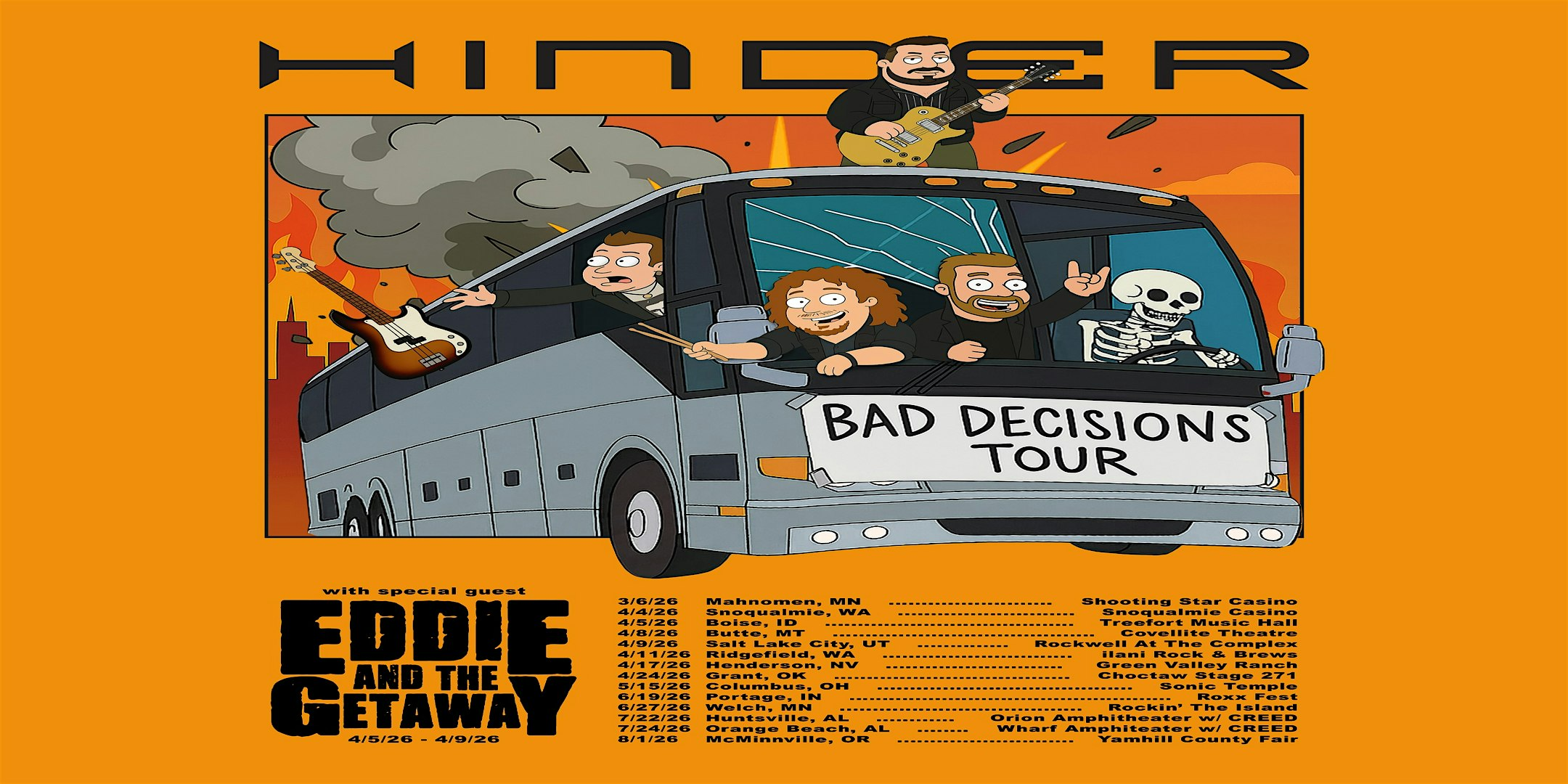 Hinder Live @ The Covellite Theatre | Covellite Theatre and Uptown Lounge