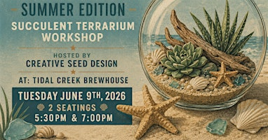 Pints & Plants @ Tidal Creek Brewhouse | Tidal Creek Brewhouse