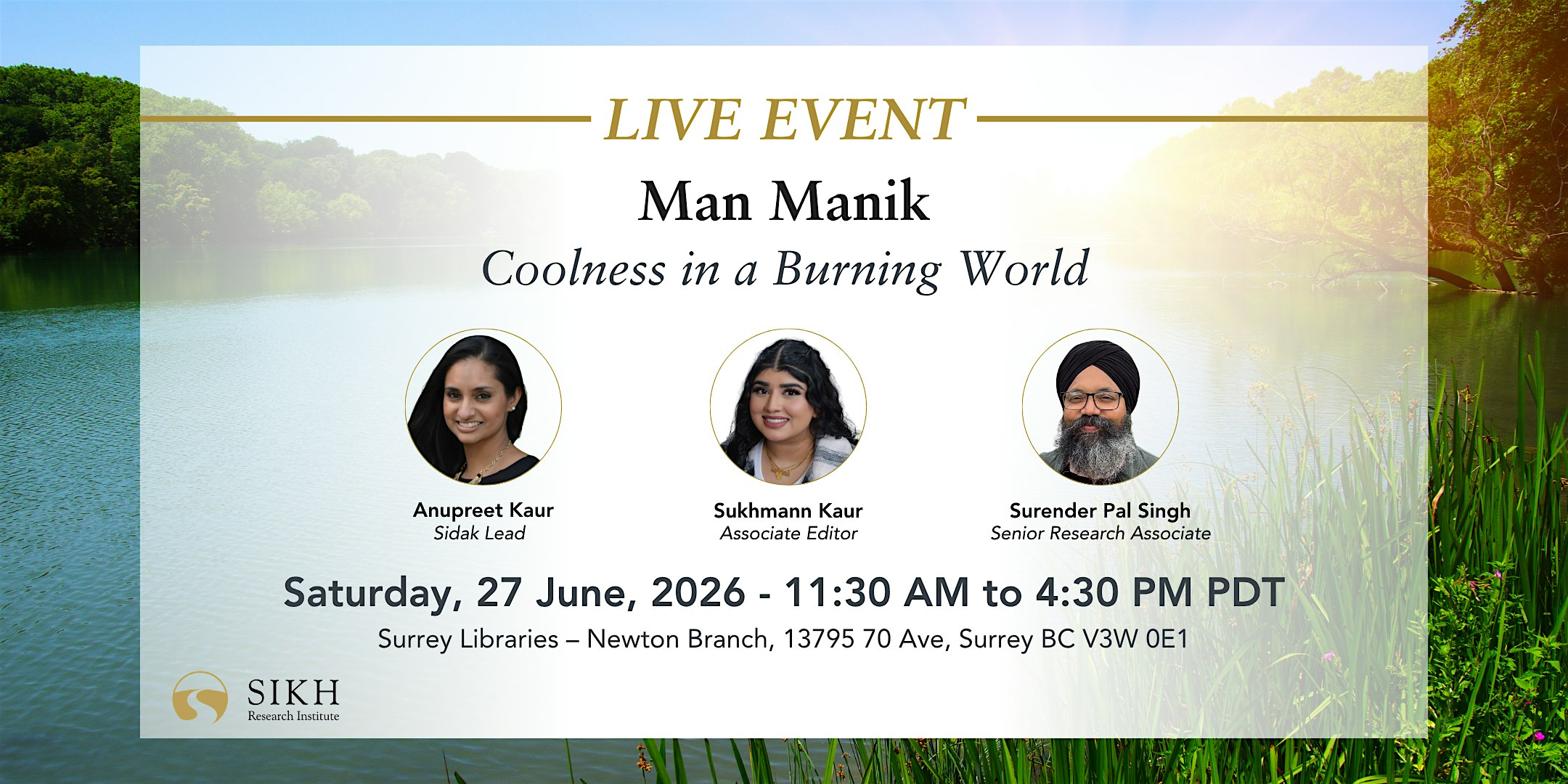 Man Manik: Coolness in a Burning World | Surrey Libraries – Newton Branch