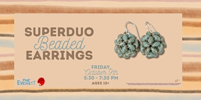 Superduo Beaded Earrings | gilbert w. perry, jr. center for the arts, West Main Street, Middletown, DE, USA