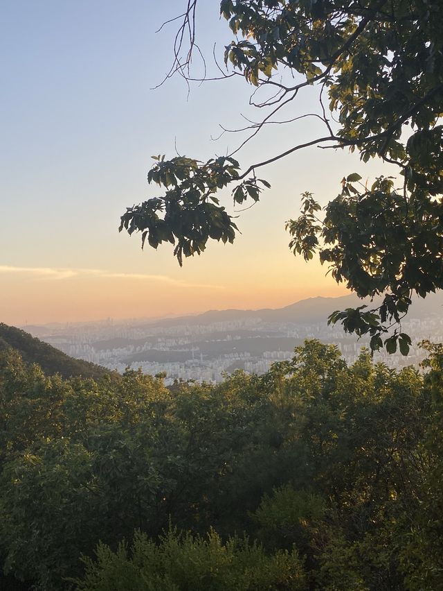 상계역에서 출발한 불암산 노을 산행 