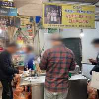 【広蔵市場】いつも大行列🇰🇷元祖ヌードチーズキンパ