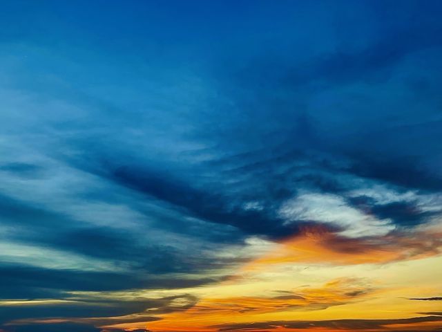 Perfect sunset view