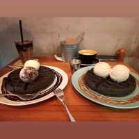 Waffles and Ice Cream Sunday