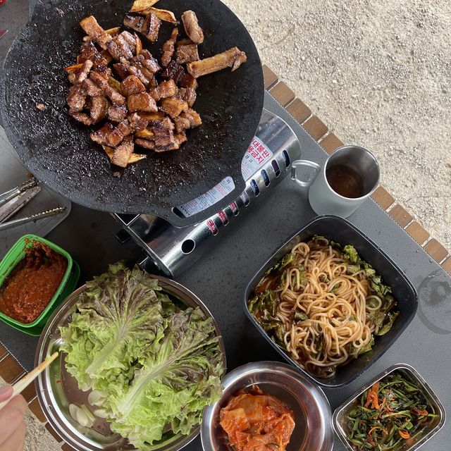 [경남/거제]거제도 몽돌해수욕장 10초거리 캠핑장❣️