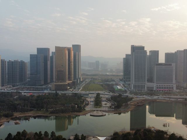 Futian Wetland Park in Yiwu