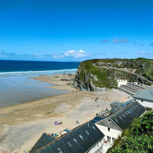 What a great beach in Newquay, England