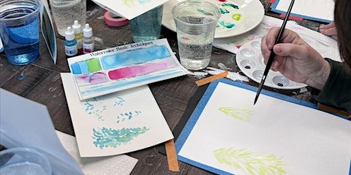 Watercolor Basics Workshop | Colors & Cocktails, South Kalamazoo Mall, Kalamazoo, MI, USA