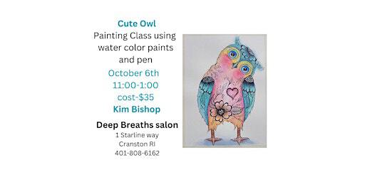 Cute owl in watercolor paints | 1 Starline Way