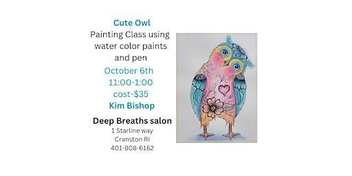 Cute owl in watercolor paints | 1 Starline Way