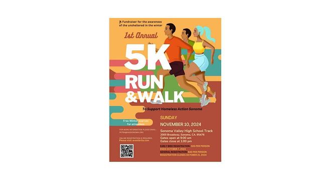5K walk run | Sonoma Valley High School