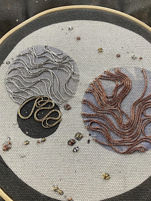 Metal Threads: Creative ways with Goldwork Embroidery with Hanny Newton | Ruthin Craft Centre