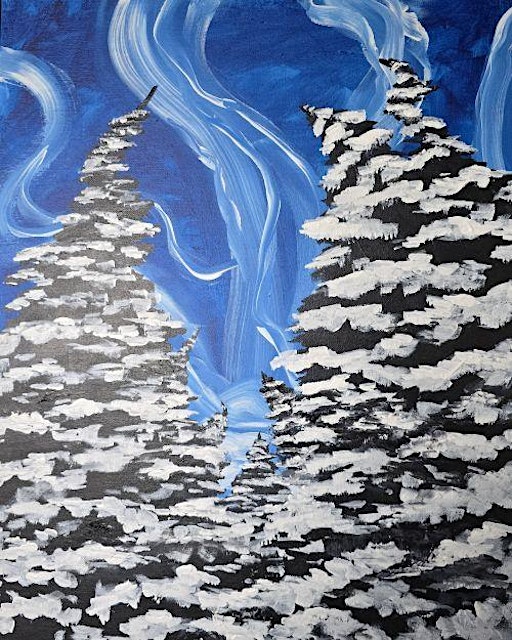 Cozy Nights: Paint Your beautiful Winter Sky | Brick & Barrel Kitchen + Bar