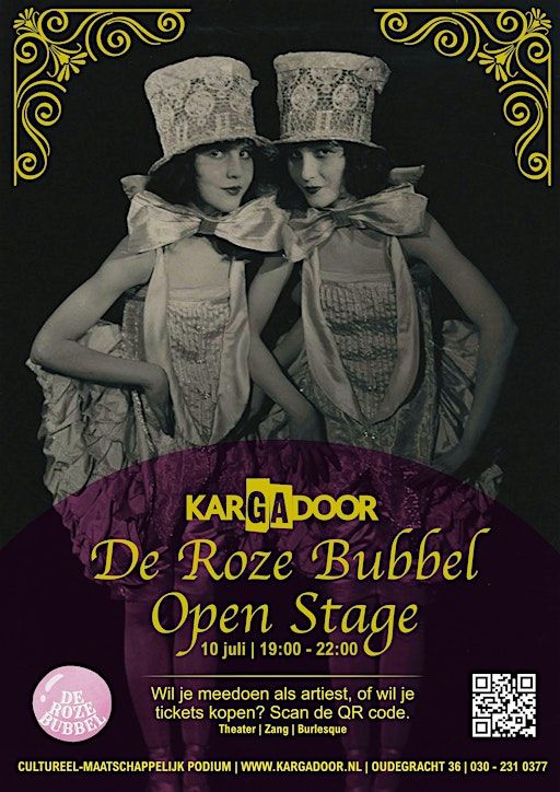 De Roze Bubbel | Open Stage | De Kargadoor