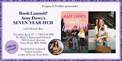 Book launch! Amy Daws's SEVEN YEAR ITCH, with Harloe Rae | St Mary's Episcopal Church