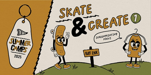 Screenprinting 101 Camp | Ages 11-14 | June 24-27 | 1 PM-4 PM | The Bay Skatepark