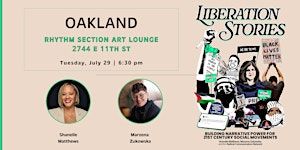 "Liberation Stories" Book Tour: Oakland Stop | Rhythm Section Art Lounge